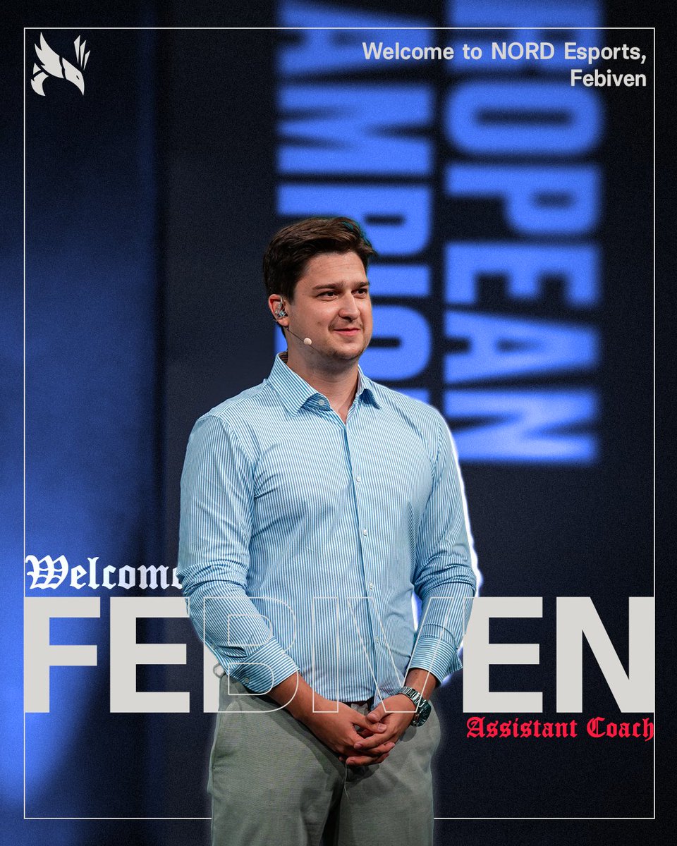 The first (new) NORD scrims are about to begin, and it's time to reveal the last puzzle piece:

Welkom to NORD, <a href="/FEBIVEN/">Fabian Diepstraten</a>!

Febiven will join <a href="/justjon_lol/">just jon</a> as Assistant Coach going forward 🫡