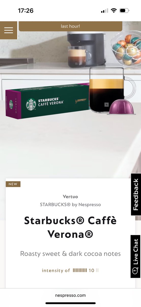 elainew33's tweet photo. Ooh an intensity level of 10 could be interesting!!
Good luck to anyone who comes into contact with me once these get delivered 😂😂
#ExtraStrong #Nespresso #Starbucks #Coffee https://t.co/HLK7o5RQyF