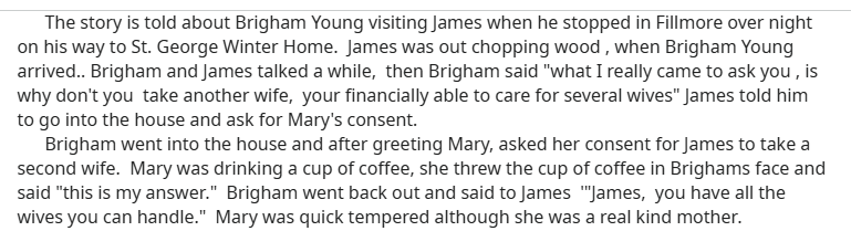 _CoryBowen's tweet image. Lol I found this little gem of a pioneer story from my wife's 4th great-grandparents that involved Brigham Young. 😂