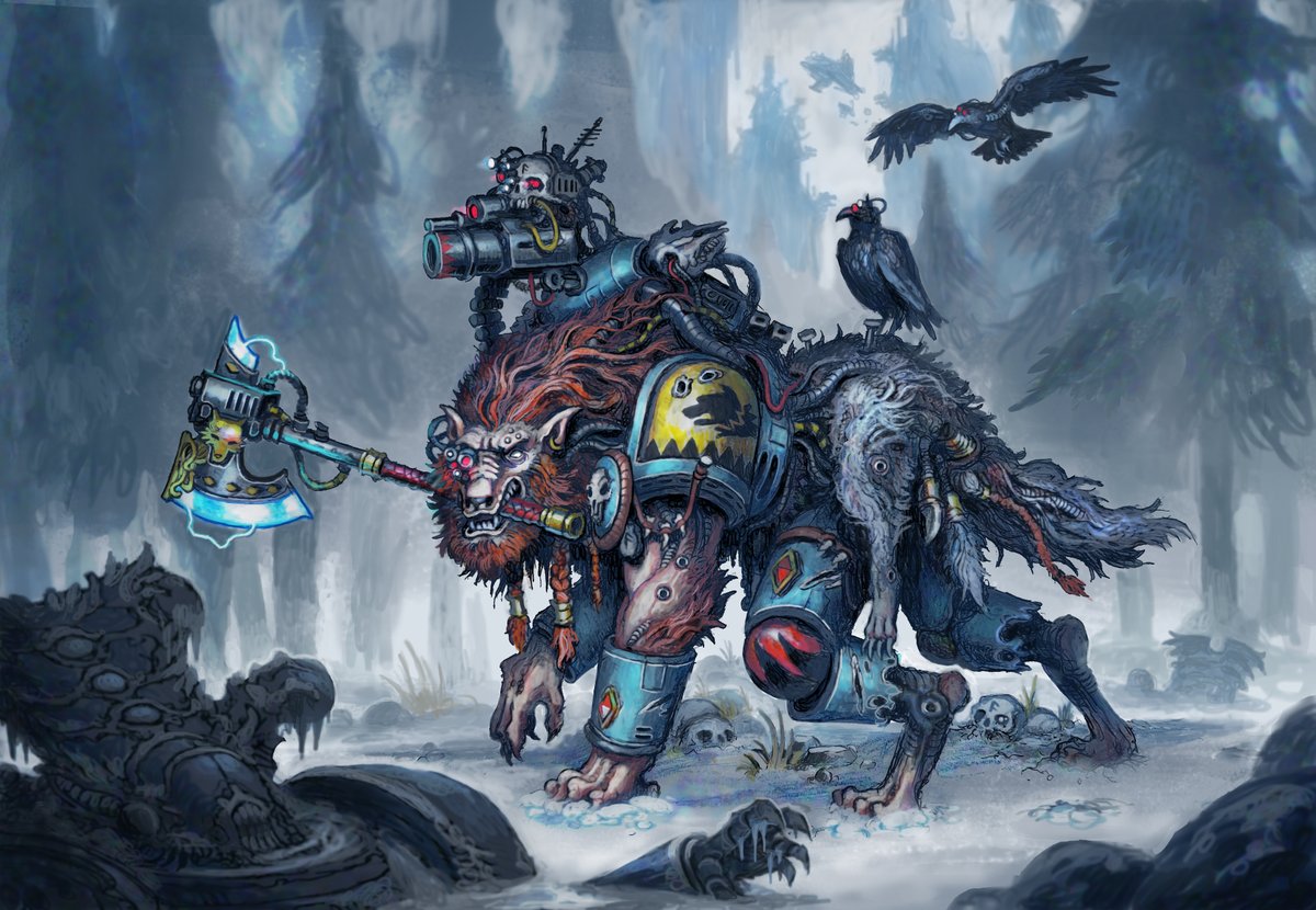 NotramIlopak's tweet photo. +WULFEN+
My take on the Wulfen from the Space Wolves chapter.
[Warhammer 40k spacemarines fanart]
-
#warhammer40k #WarhammerCommunity #warhammerfanart #WarhammerArt #spacemarines #spacewolves #SpaceMarine2 #thousandsons https://t.co/WCLR5w5EY2