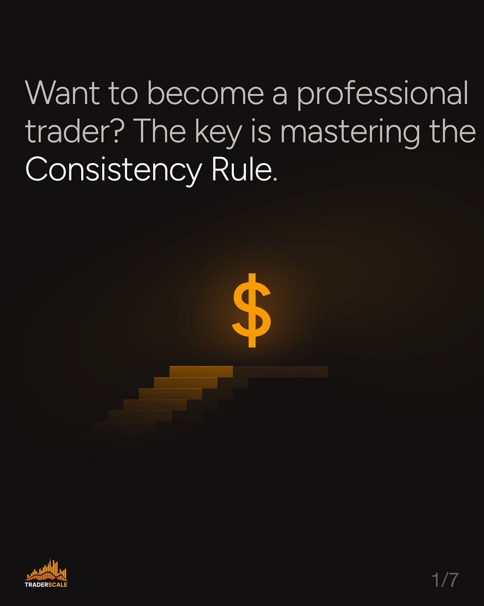 traderscale's tweet image. 📈 Want to go pro?

Mastering the consistency rule could be the game-changer.

It’s not just about one good trade - it’s about showing up every time.

Swipe through to see how it works.

#TraderScale #PropFirmTips #ConsistencyMatters #FundedTrader