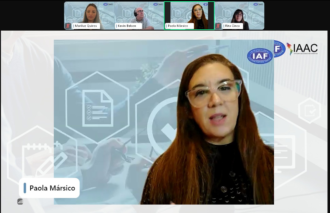 ¡Gracias, <a href="/IAF_Global/">IAF</a> ! 🙌 Hoy 2 de julio, IAAC contó con Kevin Belson y Mariluz Quirós en el webinar sobre el Comité Técnico de IAF y su impacto en IAAC. 🌎🔗 
Exploramos cambios clave, desafíos y oportunidades para nuestra región. ¡Seguimos fortaleciendo la acreditación! 💪