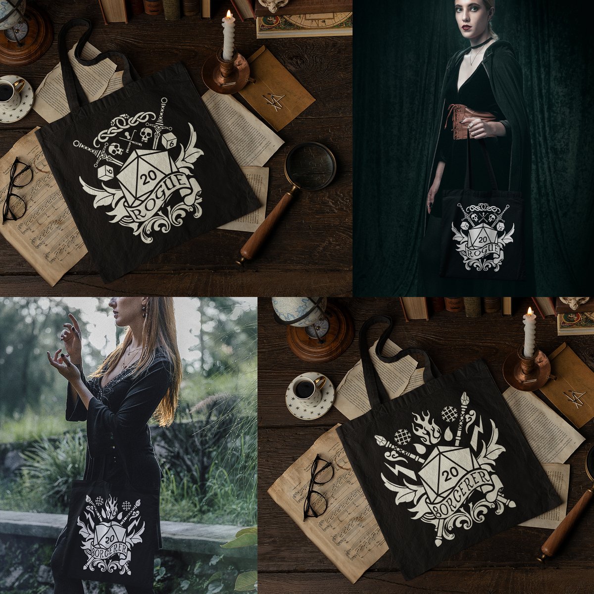 From dice goblins to book hoarders, every adventurer needs a trusty tote. Rep your favorite class while carrying your essential gear in style!

artofarklin.etsy.com
#ArtOfArklin #DnD #TTRPG