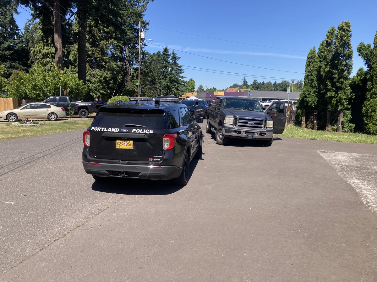 Yesterday, East Precinct day shift patrol located a stolen vehicle near 111 &amp; Glisan. The driver fled, was spiked, ditched the car, and ran - but was quickly caught in a perimeter. He now faces multiple felonies. Great work by all involved!