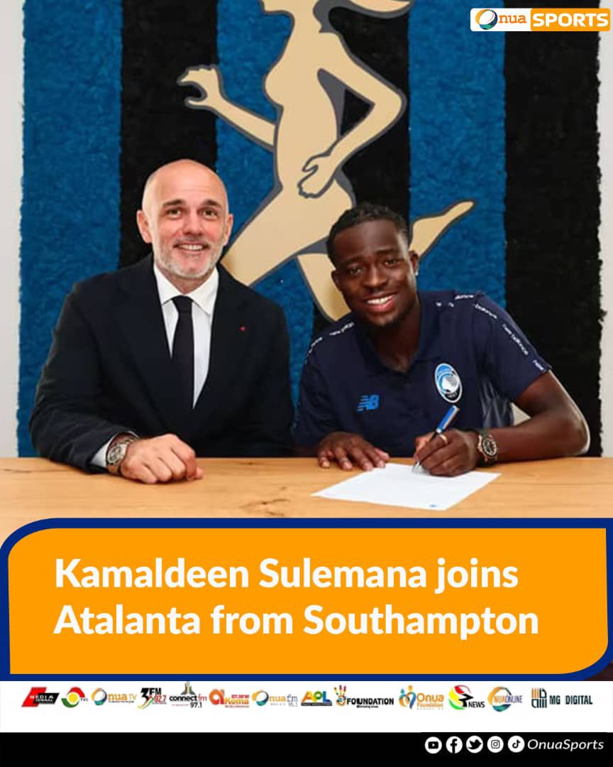 Done deal✍🏾

Kamaldeen Sulemana joins Atalanta!

#OnuaSports