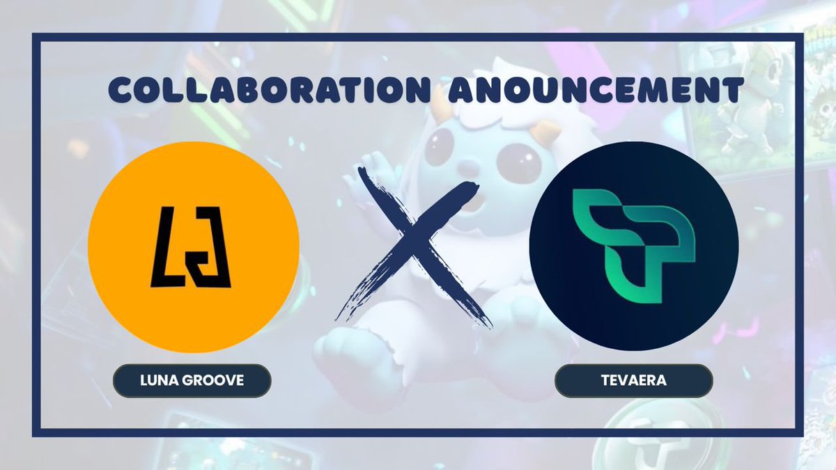 Excited to announce our collab with <a href="/tevaera/">Tevaera 🎮</a> 

We will be  giving away spots in our Discord to celebrate!

Join here: [discord.gg/lunagroove]

Tevaera is building a Web3 gaming hub on Teva Protocol for tokenized guilds, native games, and on-chain economies.