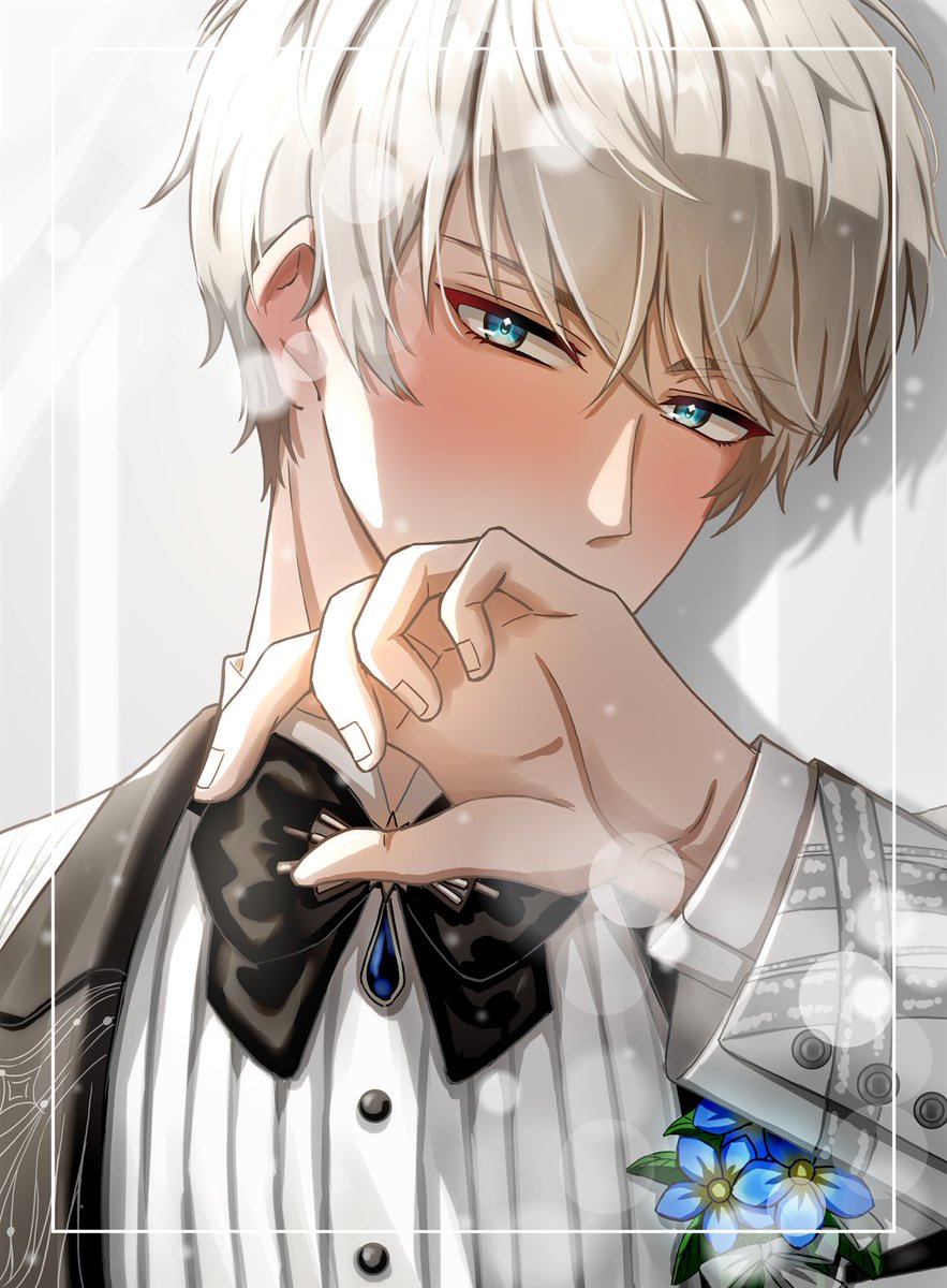 Ye233Cai's tweet photo. 初めてあなたのウエディングドレスの姿を見た瞬間のセイヤ😆
#恋と深空 
#LoveandDeepspace https://t.co/blDKyACgWQ