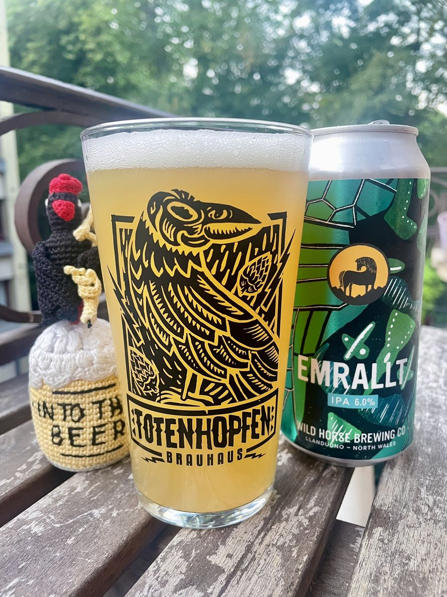 🏴󠁧󠁢󠁷󠁬󠁳󠁿 Découverte d’une nouvelle brasserie en provenance du Pays de Galles grâce à Qbeer avec cette « Emrallt », une bière de style India Pale Ale concoctée par la Wild Horse Brewing Company à Llandudno, Conwy. Celle-ci se monte à 6% Vol. Alc.