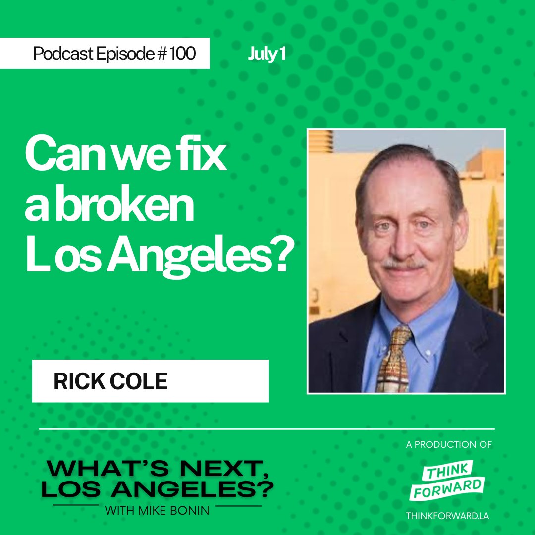 Mike Bonin (@mikebonin) on Twitter photo Can we fix a broken Los Angeles? I talk with Rick Cole
the latest episode of WNLA. Rick has unique insights and strong opinions to share. Check it out wherever you listen to podcasts. Brought to you in partnership with <a href="/LosAngelesFwd/">LA Forward</a>
podcasts.apple.com/us/podcast/can… Can we fix a broken Los Angeles? I talk with Rick Cole
the latest episode of WNLA. Rick has unique insights and strong opinions to share. Check it out wherever you listen to podcasts. Brought to you in partnership with <a href="/LosAngelesFwd/">LA Forward</a>
podcasts.apple.com/us/podcast/can…