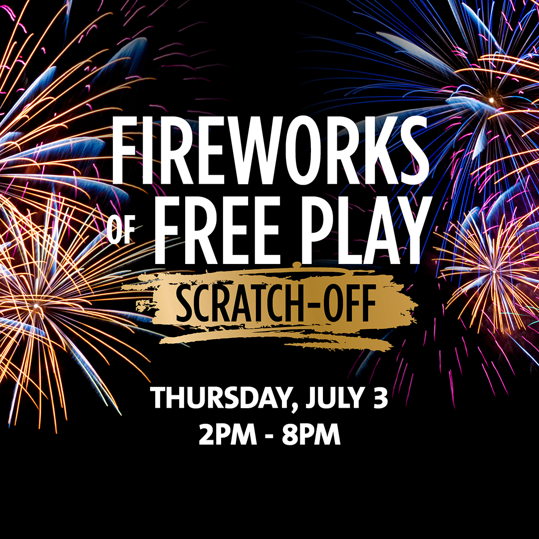 Celebrate July 3rd with a bang! 🎆
Get a Free Play Scratch-Off at Seminole Casino Hotel Immokalee — win up to $5,000! 💸

✅ Bring your ID &amp; Unity Card
While supplies last

Start the fun early!
#moreinparadise #FreePlay #ScratchAndWin #SeminoleCasino #fourthofjuly