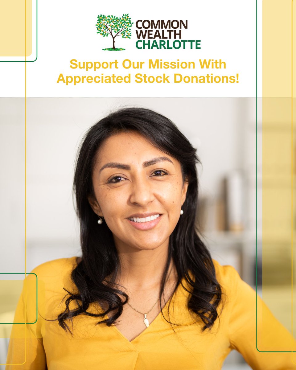 Support financial empowerment with appreciated stock! 🌟 Donate stock to Common Wealth Charlotte and avoid capital gains tax while funding programs in financial literacy, homeownership &amp; stability. Make a difference today: commonwealthcharlotte.org/donate