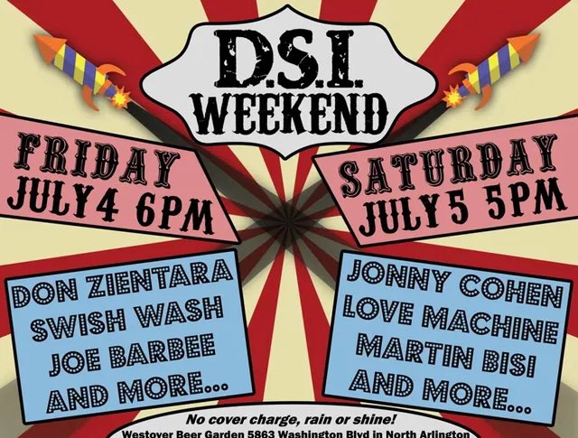 D.C. area friends ! I’m playing in Arlington on Saturday 6pm
With Dan Gitlin
At Westover Market Beer Garden
FREE

Hosted by DSI Records