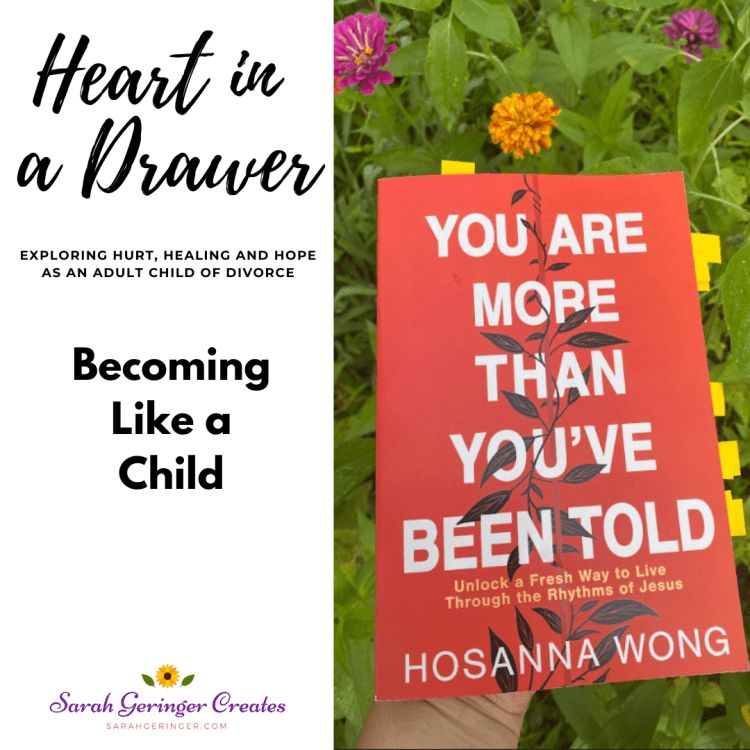 SarahLynneCR's tweet photo. Why does becoming like a child matter as an adult child of divorce? Learn more on this podcast episode. #childlike #divorce #acod #christianpodcast Listen here: https://t.co/0a1qZtb4Db https://t.co/dLFAbSPKlw