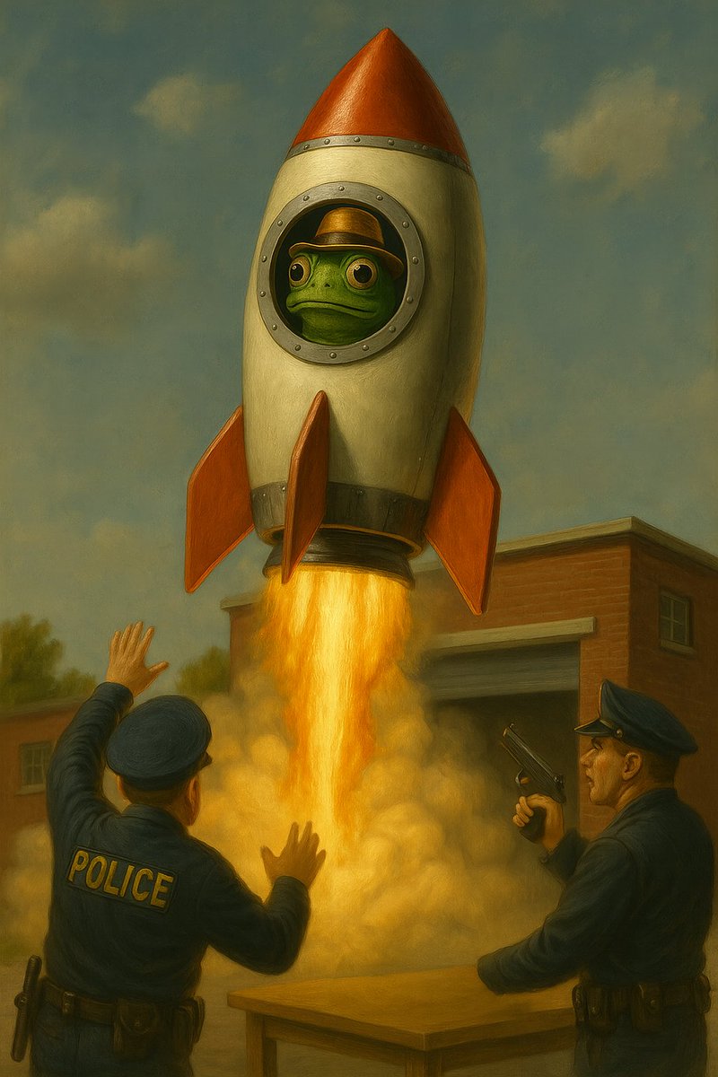 realGloink's tweet photo. police tried to catch him...
too late — he’s gone full degen mode 🐸🔥 https://t.co/uMFOMCtu1V