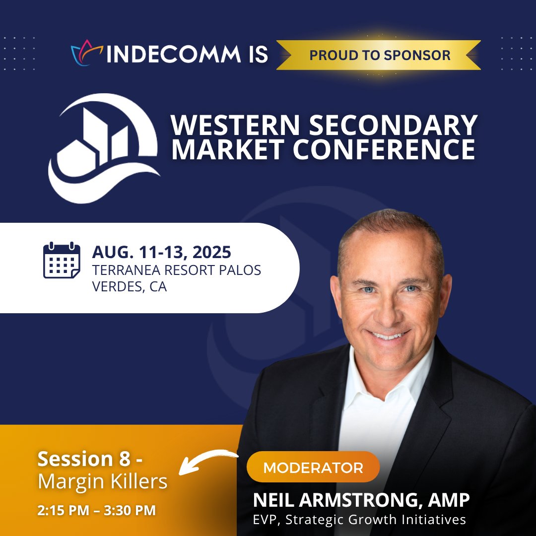 Indecomm's tweet photo. Not only are we sponsoring the California MBA’s Western Secondary Conference #WSMC25, but our own Neil Armstrong AMP is a timely panel on margin killers! Join the discussion on Tuesday, August 12th, between 2:15 PM – 3:30 PM. https://t.co/NAWHQnNACj