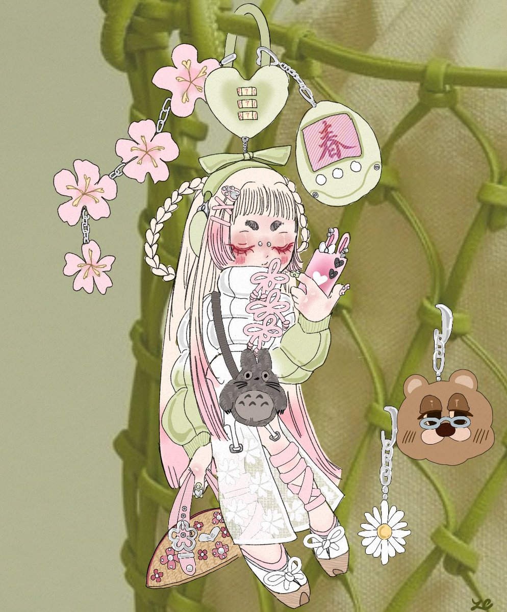 Spring 🌸🌼🐻
#digitalart #イラスト #Oc #drawing