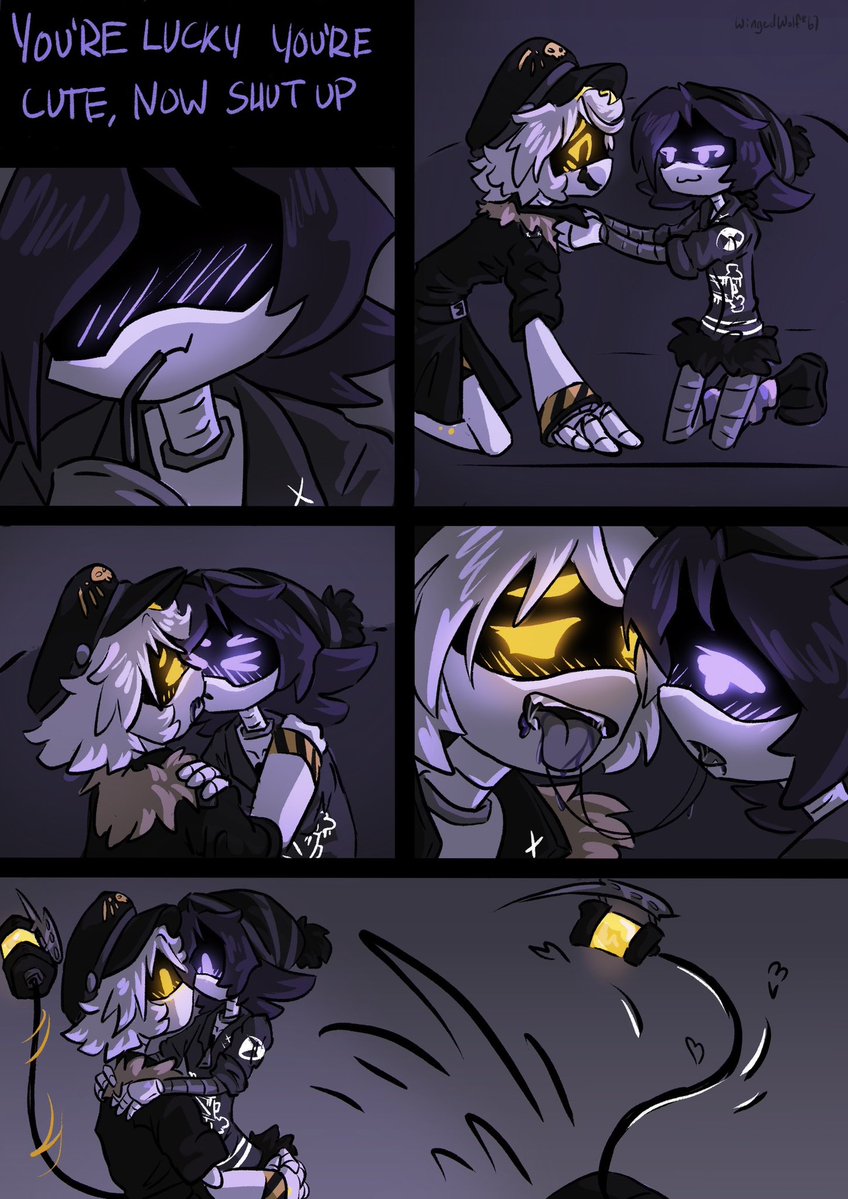wingedwolf_67's tweet image. Nuzi sloppy vampire make out… heh
#nuzi