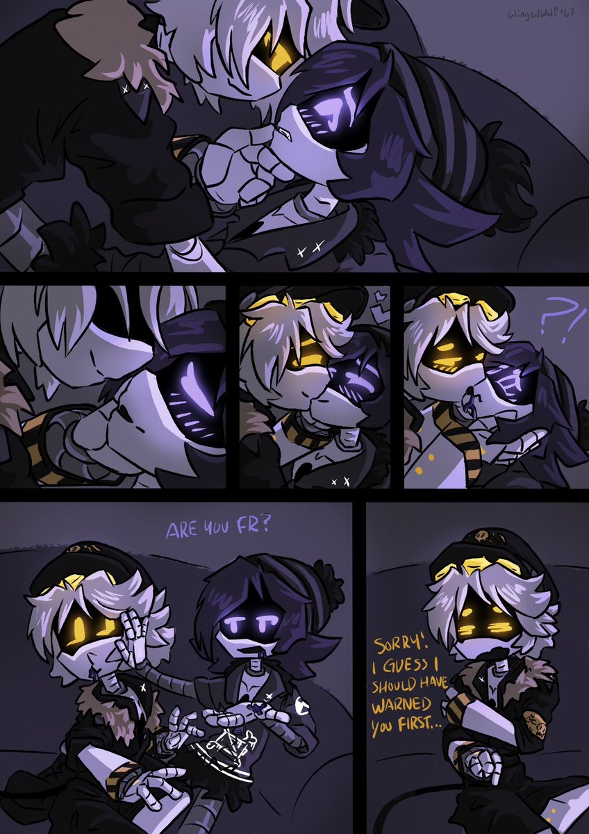 wingedwolf_67's tweet image. Nuzi sloppy vampire make out… heh
#nuzi