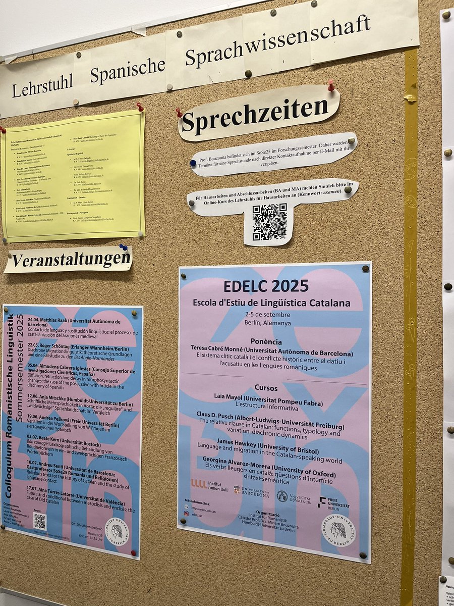 EDELC_cat's tweet image. El cartell de l’ #EDELC25 ja el tenim penjat pels corredors de la @HumboldtUni 😍