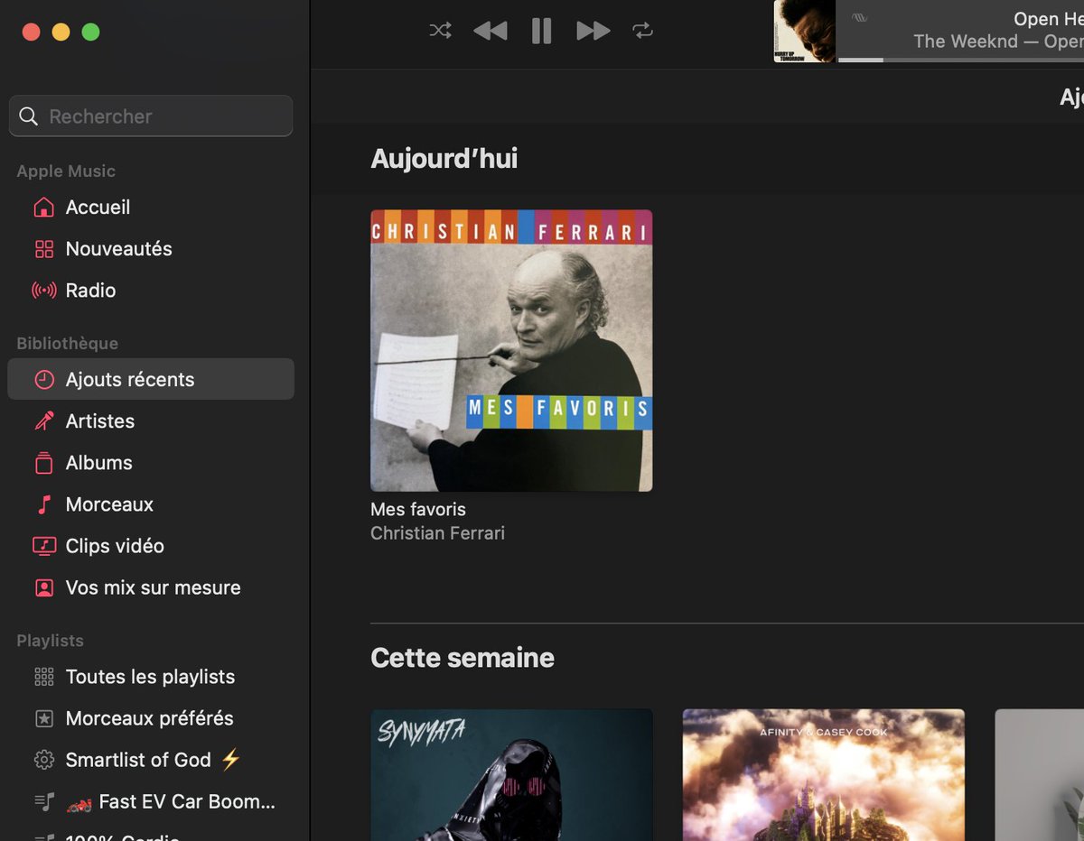 Dis Siri "Ajoute cette musique à mes favoris"
Mes favoris:
