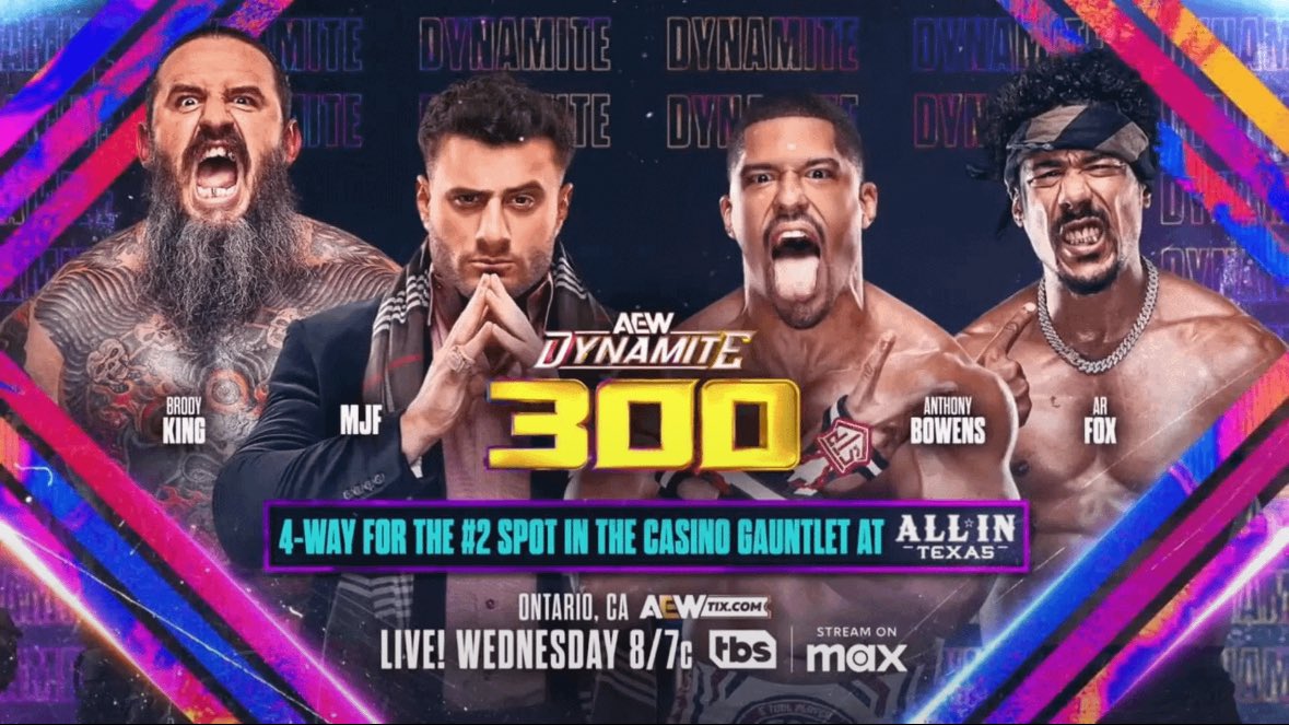 The_MJF's tweet photo. I’ve been here since day one. 

Been the highlight since day one. 

The most important homegrown star since day one. 

Episode 300 will be no different. https://t.co/cPYy1AabeX