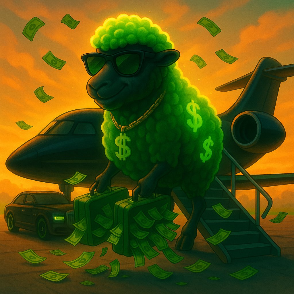 Doveofweb3's tweet photo. THE BLACK SHEEP 💚

 This sheep differs from every other sheep

Not because of the color but the mentality
One to defy all instructions and print always 

The Shepherds tried to hold him in a pen 
The government tried to tax him

But he never faltered 
Because he is BABA BLACK SHEEP 

Join the movement 
Print with us 

Be there when the CA drops 
@BabaBlacckSheep 

Join the movement on tg
https://t.co/7cTRlMZOFl…

Be there 🫵