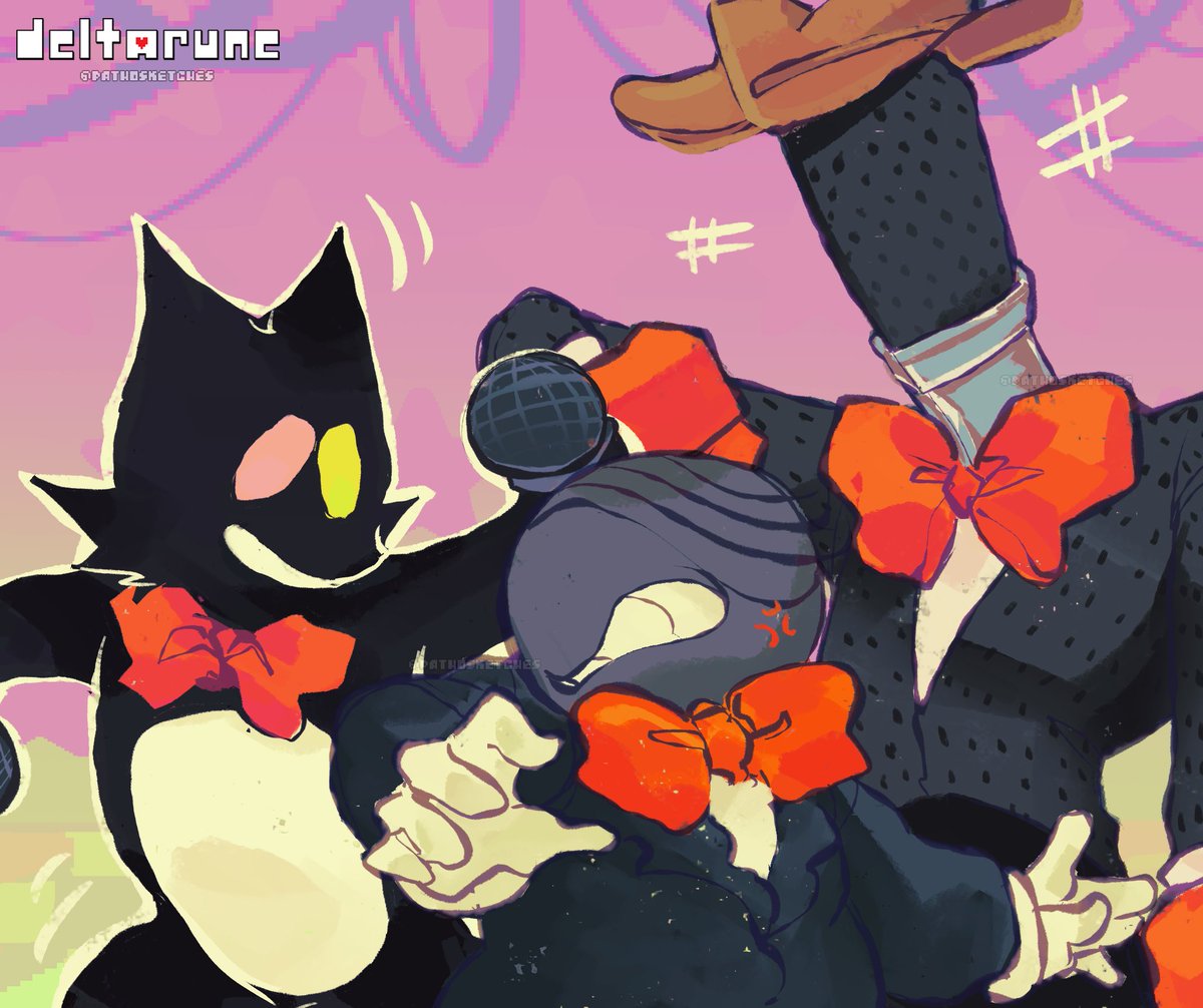 Pathosketches's tweet photo. He's Mike? *he's* Mike?!!, *YOU'RE* Mike?? I'M MIKE!!!!!

#deltarune https://t.co/s0pQU1Rt62