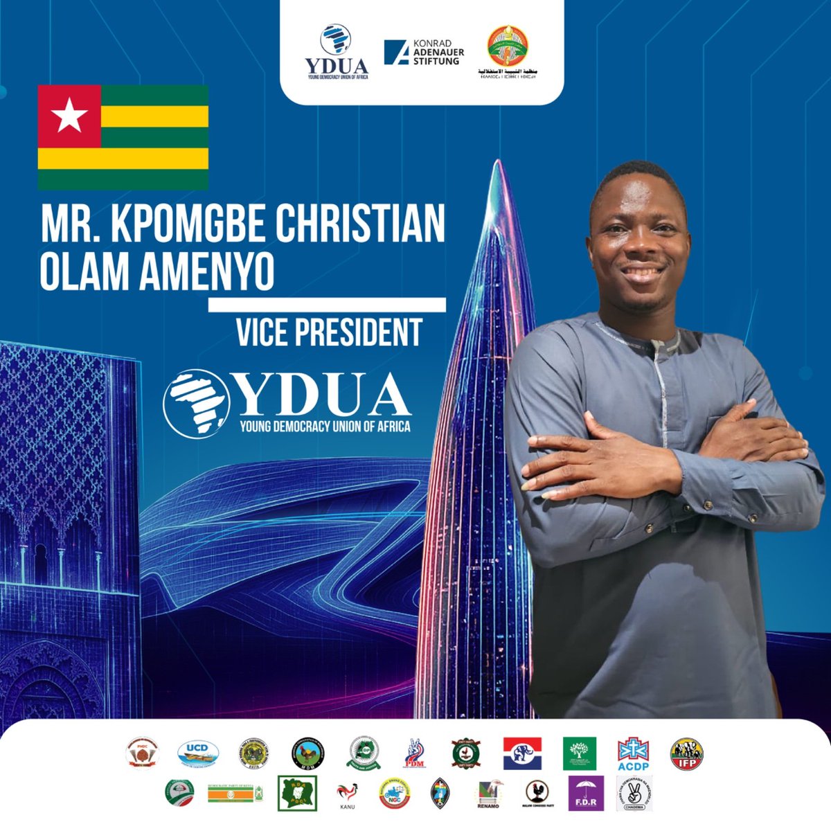 Behold, the <a href="/YDUA_AFRICA/">Young Democracy Union of Africa</a> new Board as elected in Morocco 📌