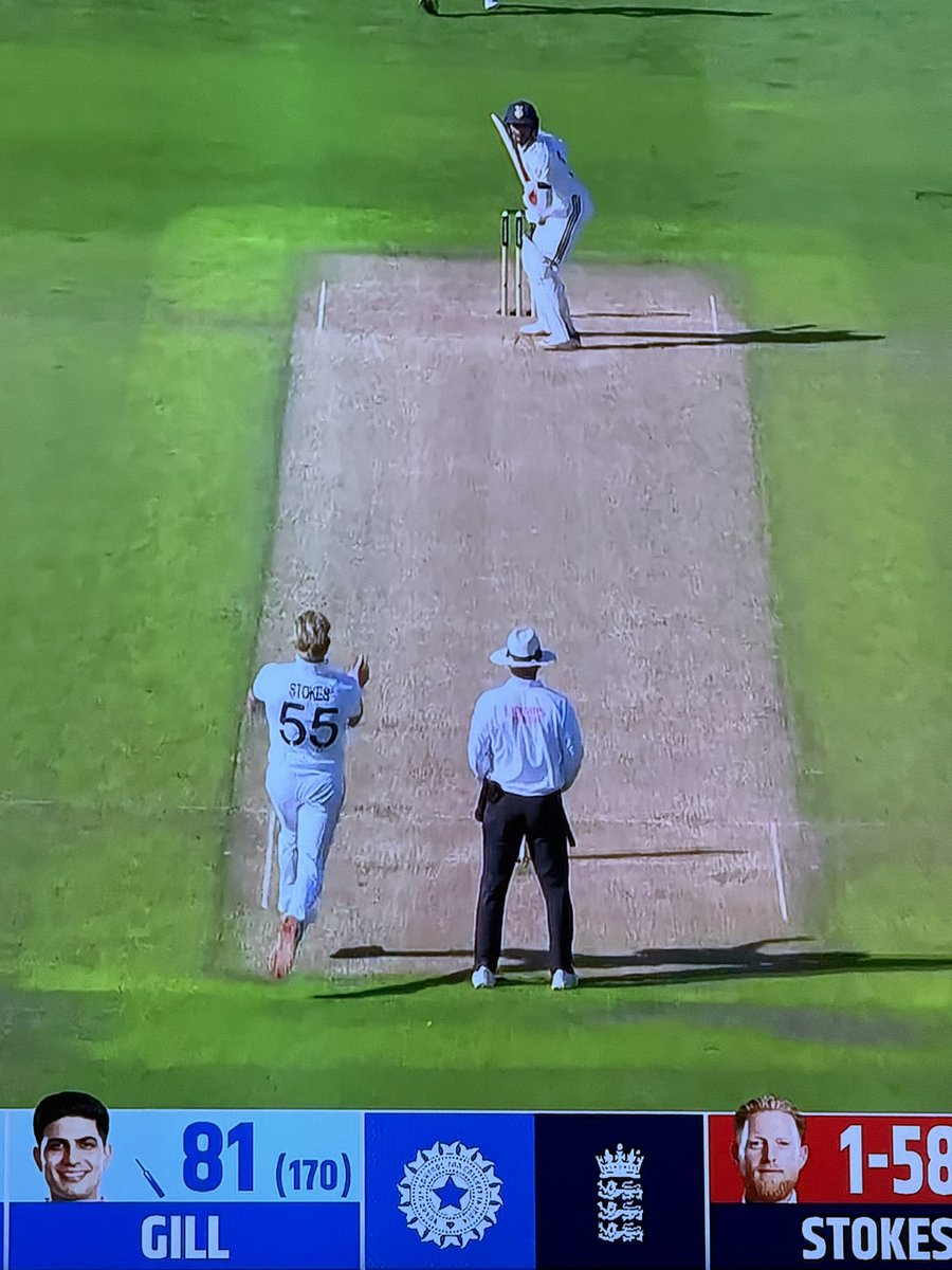 Back in the day, watching a Test match in England meant you could barely tell the difference between the pitch &amp; the outfield. It actually made for great viewing,  it wasn’t as much fun for the batters surely But from a viewer’s perspective, this current pitch looks more like a