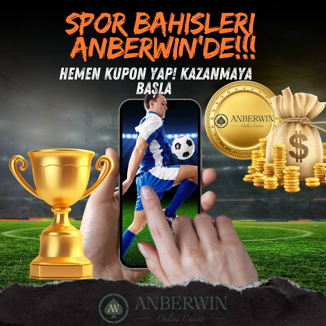 Anberwin's tweet photo. 🏆 Spor Bahislerinin Kalbi Anberwin’de Atıyor!
📲 Tek dokunuşla kuponunu yap, anında kazanmaya başla!
⚽️ Maçları daha heyecanlı hale getir, büyük ödülleri kaçırma!
💸 Sürpriz bonuslar, yüksek oranlar ve 7/24 destek seni bekliyor!

#Anberwin #SporBahisleri #BahisKazanç #OnlineBahis #CanlıBahis #KuponYap #BahisZamanı #KazandıranSite #BahisSeverler #SporTutkusu #YüksekOranlar