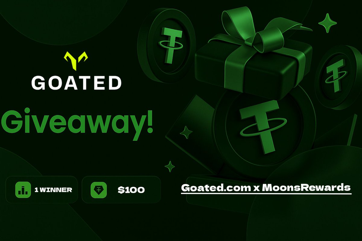 🎁$100 USDT GIVEAWAY (Crypto)🎁
<a href="/goatedcom/">Goated</a>  x <a href="/MoonsRewards/">Moonlight</a> 

To enter:
1. Follow <a href="/goatedcom/">Goated</a> &amp; <a href="/MoonsRewards/">Moonlight</a> 
2. ♻️+❤️
3. Tag 1 friend in the comments

⌛Ending in 7 days (09/07/2025)⌛
