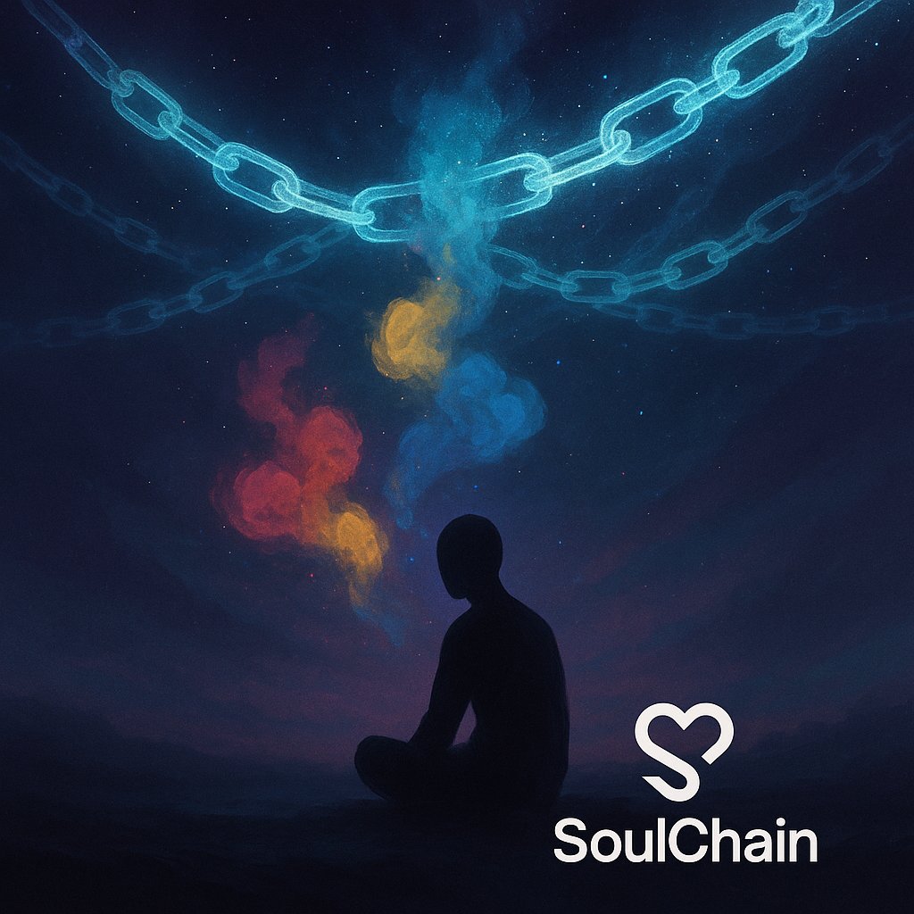 TheSoulChain's tweet photo. “Emotions immortalized on-chain. 🌌
Emotions fade, Soulchain doesn't.
💫 SoulChain is where humanity’s raw feelings become an eternal legacy — anonymous, permanent, unfiltered. Join the authenticity revolution. #SoulChain #Web3 #EmotionalBlockchain" https://t.co/zePK5KWFvH