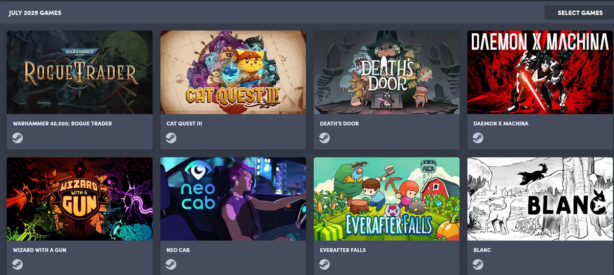 themarszeppelin's tweet photo. The humble choice is out. Going to give out the #free #steam #keys #games out to 8 people. Each winner will choose 1 for themselves. Here are the rules:
❤️the tweet
🔁the tweet
📲 follow me
Winners will be announced 7/15/25 1:30PM EST. Have to respond or get re-rolled. #Giveaway https://t.co/9jbYkYc88s