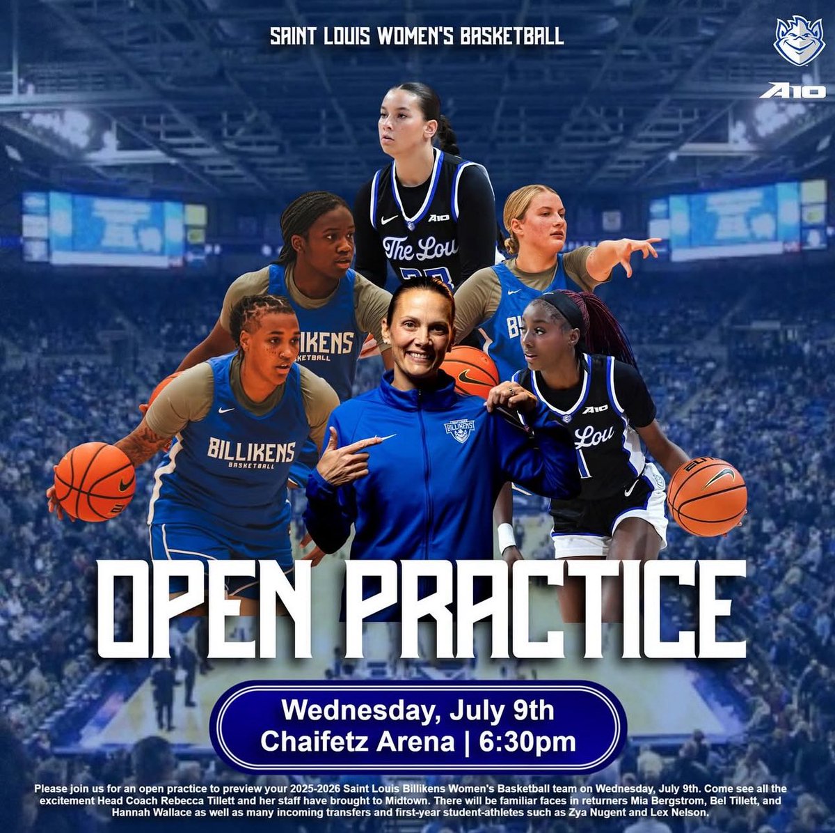 BILLIKEN NATION, join us for open practice next week for your first look at the 2025-26 squad!

📆 July 9
⏰ 6:30 PM
🚗 Fred Weber Lot Parking
🏟️ Enter at the O’Loughlin Family Campions Center