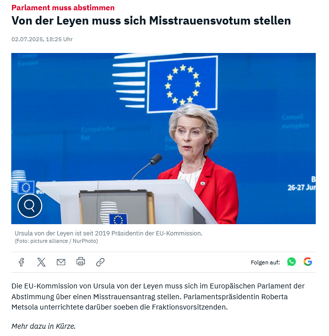 ganCheangal's tweet image. Man sollte jeden Abgeordneten, der dem nicht zustimmt, sofort wegen Korruption, Vereitlung einer Straftat und Bildung einer kriminellen Vereinigung anklagen!
#VonDerLeyen #Korruption #Misstrauen