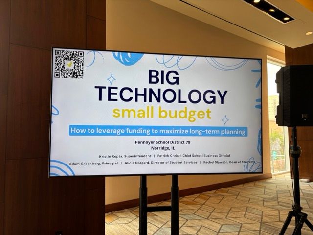PennoyerSchool's tweet photo. The Pennoyer administrative team presented at the ISTE-ASCD conference, which was attended by more than 17,000 educators. They highlighted the achievements of Pennoyer's students and staff. #PennoyerPride https://t.co/Yt7b4qiFHM