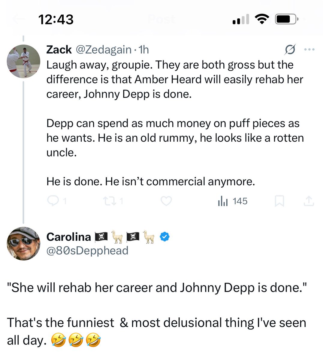 “Zack” blocked me after this. Truth hurts, I guess. 😄