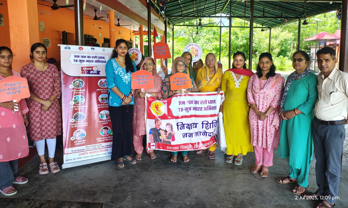 dtohpkgr's tweet photo. Nikshay Shivir @ GP Mohrar, Block Jawalamukhi, Distt Kangra (HP) 🏥
🩻 Total X-rays: 88
🧪 Presumptive TB cases: 5

Strengthening early detection under #TBMuktBharat 💪🫁

@TbDivision @mukt_tb @drrksood @CmoKangra @nishantjeph @pankajpandithp @MYbharatkangra https://t.co/GIJeaKl1ha