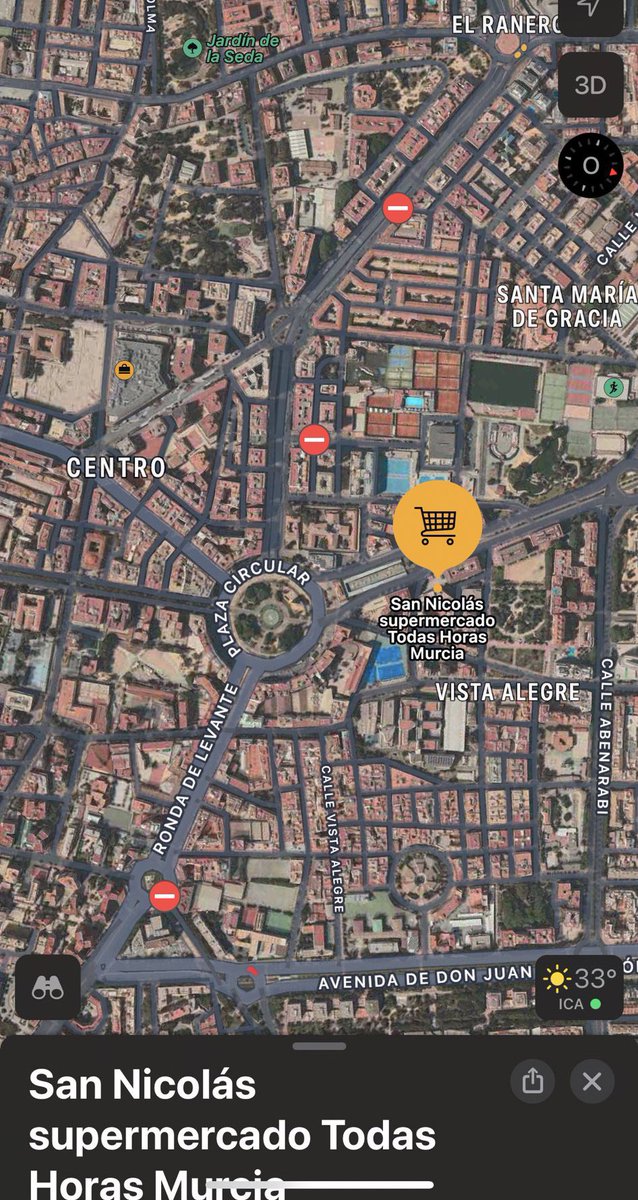 Se busca compañero para completar un piso de 5 con otros 4 chicos en Murcia y entrar en Septiembre exactamente encima del supermercado marcado en la foto, son 240€ + gastos, tranvía en la puerta del piso y buena ubicación