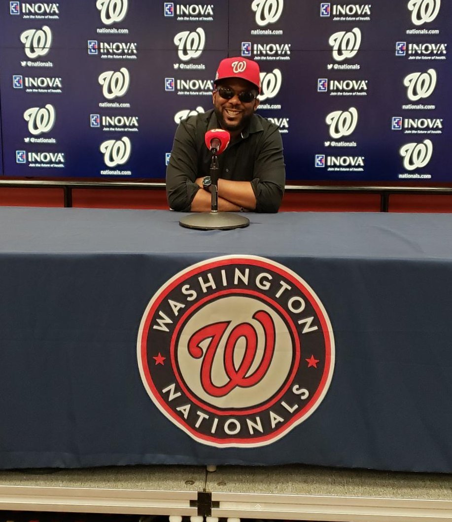 RodneyHarrell's tweet photo. Announcement:

I'll be giving the "Play Ball" announcement at this evening's @Nationals game!

Shout out to my friends in Section 100! #Natitude https://t.co/NVDzLXgApT