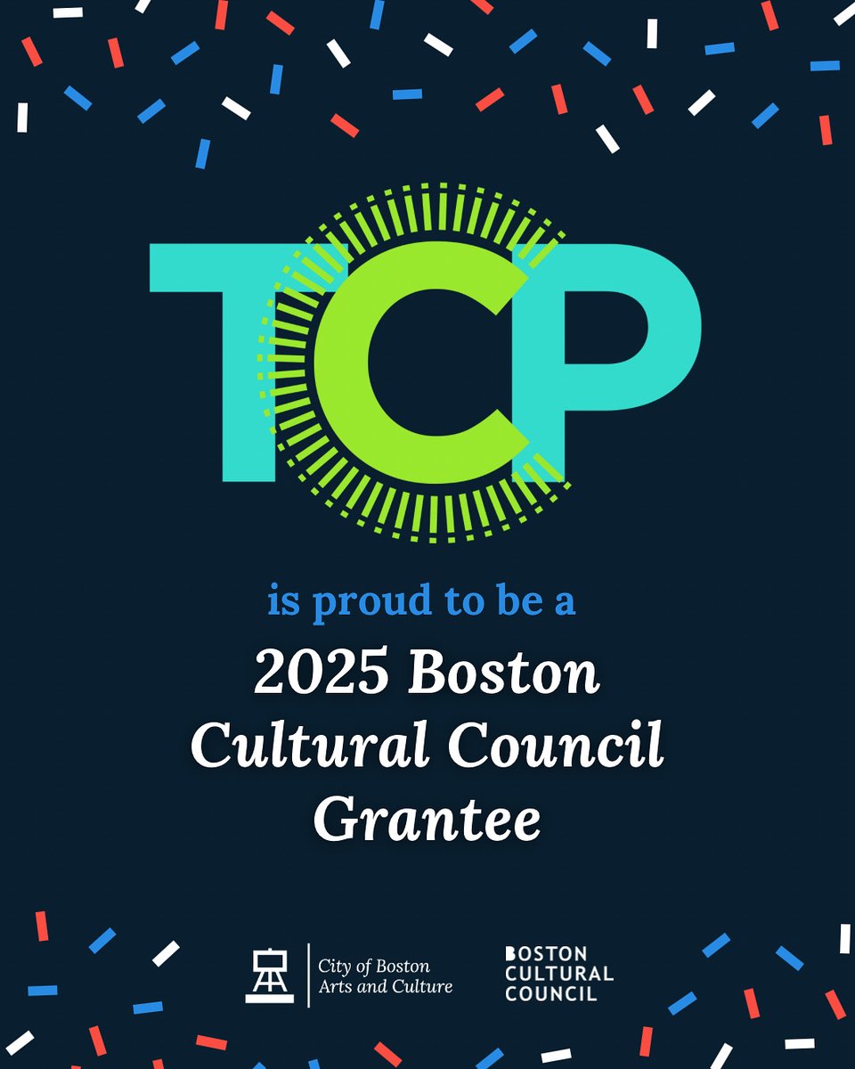 TCP (@tcproj) on Twitter photo TCP would like to give a huge thanks to the Boston Cultural Council and the <a href="/CityOfBoston/">City of Boston</a> for supporting our mission and continuing to invest in the Boston arts community and all the incredible organizations uplifting our city! Congrats to all the grantees✨ TCP would like to give a huge thanks to the Boston Cultural Council and the <a href="/CityOfBoston/">City of Boston</a> for supporting our mission and continuing to invest in the Boston arts community and all the incredible organizations uplifting our city! Congrats to all the grantees✨