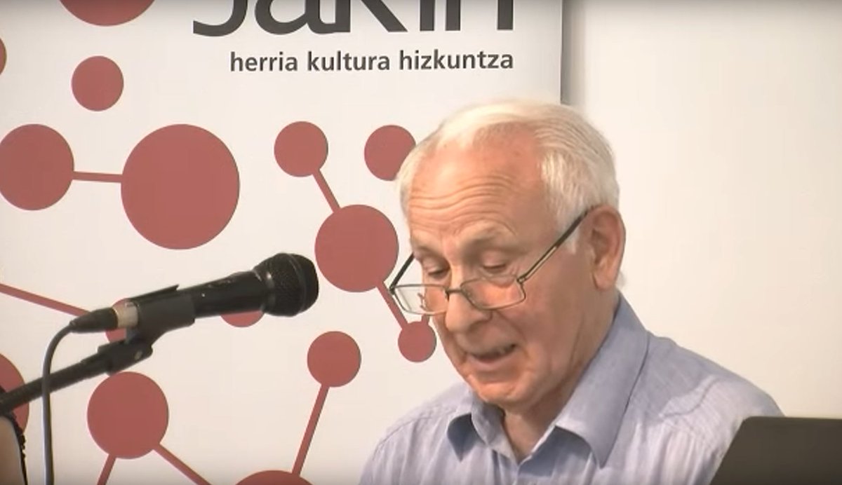 🕯️Joxe Azurmendi pentsalaria hil da. Duela hamaika urte izan genuen kale Nagusian <a href="/jakin_eus/">Jakin</a>-ek <a href="/ueu_orokorra/">UEU</a>-n antolatutako jardunaldietan (<a href="/berria/">Berria.eus</a>-k osorik jaso zuen):
youtube.com/watch?v=oJ-gxV…

Joxe Azurmendi nor izan zen ulertzeko gakoak, <a href="/ikusgela/">Ikusgela</a>-n:
youtube.com/watch?v=nCPzAL…
