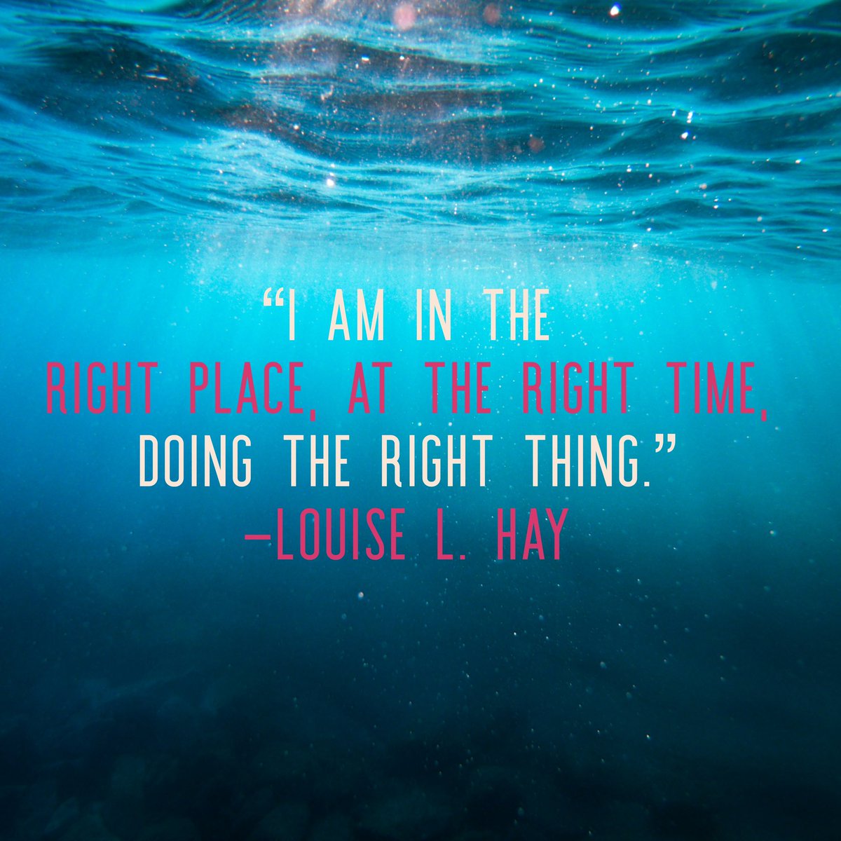 ✨ A gentle reminder when doubt creeps in:

“I am in the right place, at the right time, doing the right thing.” — Louise L. Hay 💫

Trust the timing. You’re aligned more than you know.

#MindsetMatters #DailyAffirmation #SpiritualGrowth #LouiseHay #TrustTheProcess