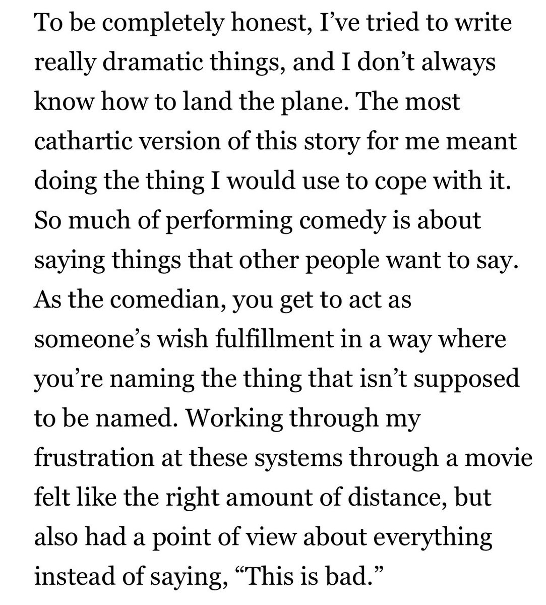 Zachary Lee (@zacharoni22) on Twitter photo As <a href="/evavictor/">Eva Victor</a>’s SORRY, BABY expands nationwide, I’m resharing the convo I had w/ them; such a delight to chat abt their creative process. An excerpt around how they balanced the film’s comedic & tragic elements (& the disruptive role of comedy) As <a href="/evavictor/">Eva Victor</a>’s SORRY, BABY expands nationwide, I’m resharing the convo I had w/ them; such a delight to chat abt their creative process. An excerpt around how they balanced the film’s comedic & tragic elements (& the disruptive role of comedy)