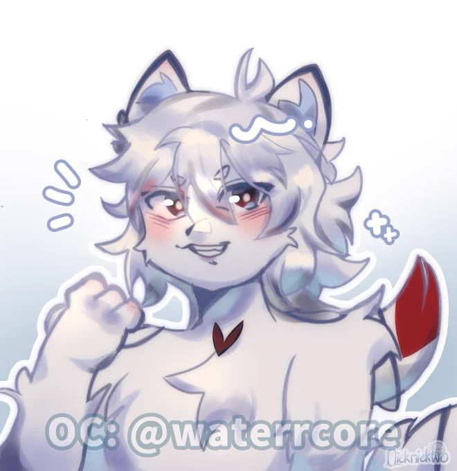 A little art trading on discord (⁠^⁠^⁠) #furries #drawing