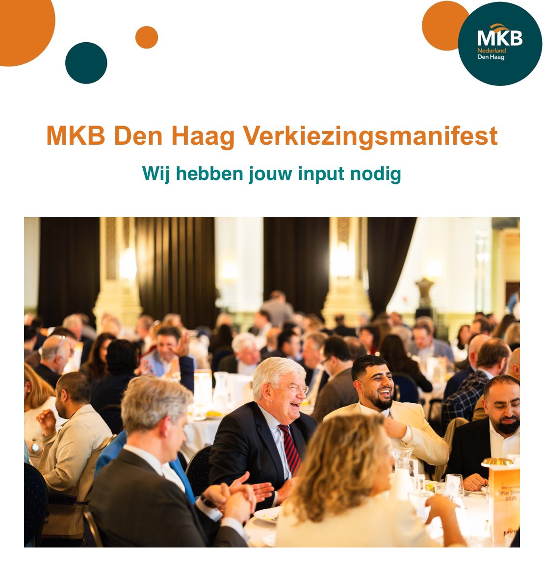 Laat jouw stem als ondernemer horen en deel jouw input voor het MKB Den Haag Verkiezingsmanifest 🗳️

In aanloop naar de gemeenteraadsverkiezingen op 18 maart 2026 bundelen we in dit manifest de stem van Haagse ondernemers. We doen hiermee concrete aanbevelingen voor