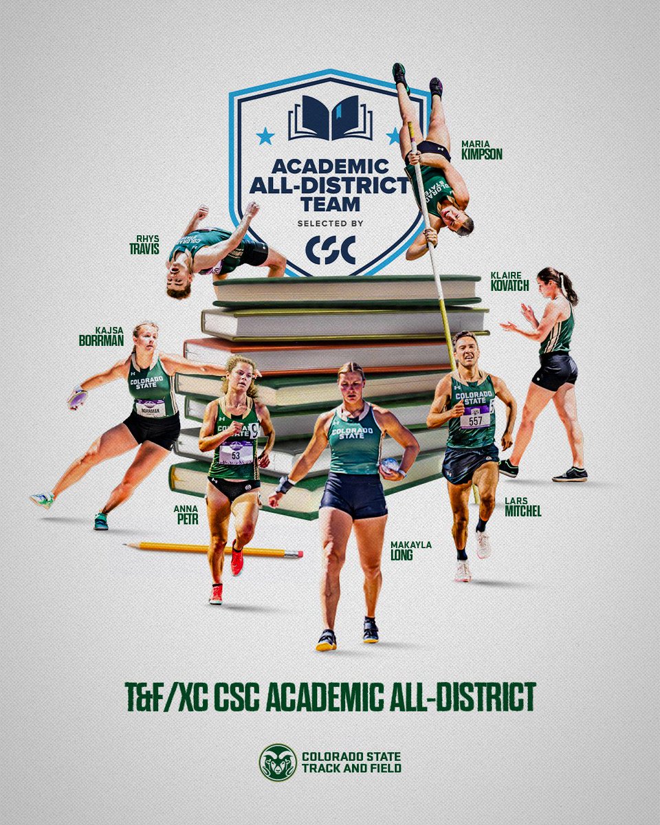 CSUTrackFieldXC's tweet image. Strength. Speed. Smarts.
We had 7⃣ Rams named to the @CollSportsComm Academic All-District Team 🙌
#Relentless x #CSURams