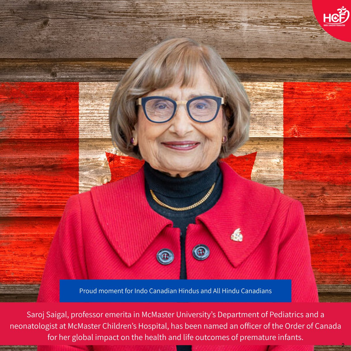 officialHinduCF's tweet image. Congratulations to All Order of Canada 2025 Recipients: A Proud Moment for Indo-Canadians as Saroj Saigal gets the highest Civilian Award &quot;Order of Canada&quot;.
Read more here: 
hinducanadian.org/post/congratul…

#OrderOfCanada #Canada #hinducanadians #hinducanadian 

@GGCanada @MarkJCarney…