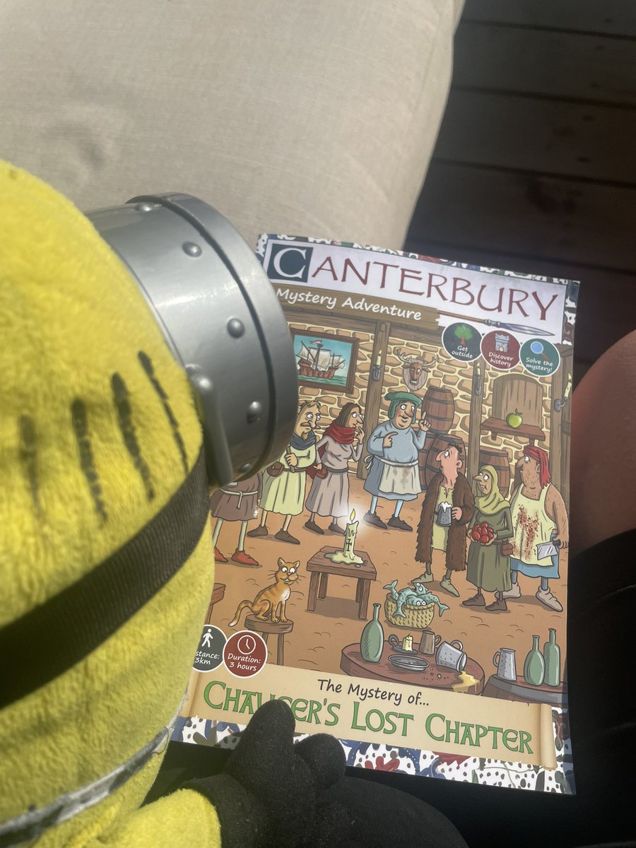 leparker5's tweet photo. @mysteryguides Our minions enjoyed solving this puzzle in Canterbury today @StuartDaMinion1 https://t.co/RA2YygCWtg