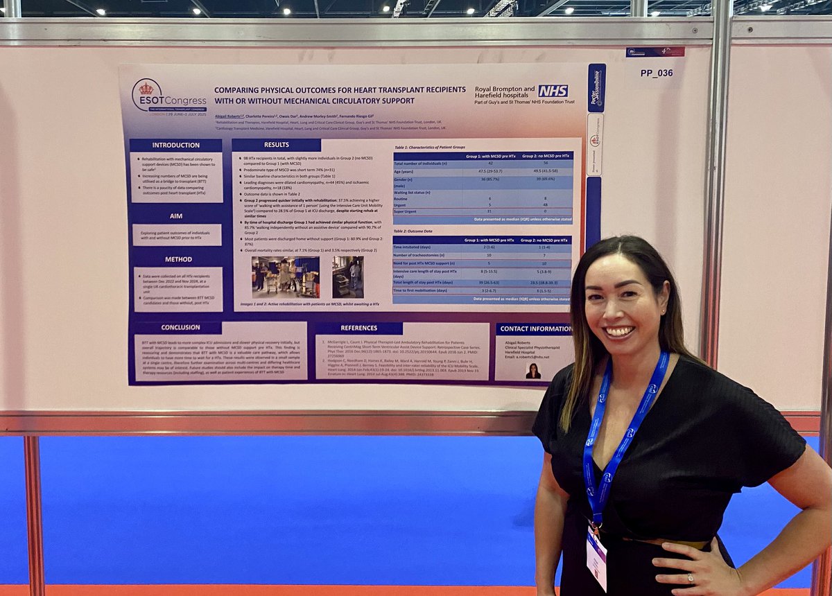 Abi_M_Roberts's tweet photo. ESOT 2025 🫀🫁 Fantastic congress and wonderful to be surrounded by so much transplantation clinical expertise 🙌🏼 #ESOTcongress #ESOT #london #soildorgantransplant #learning #knowledge https://t.co/Zo0a1lvU10